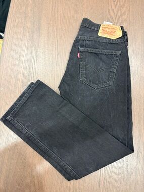 Levi's Men's Black Straight Leg Jeans